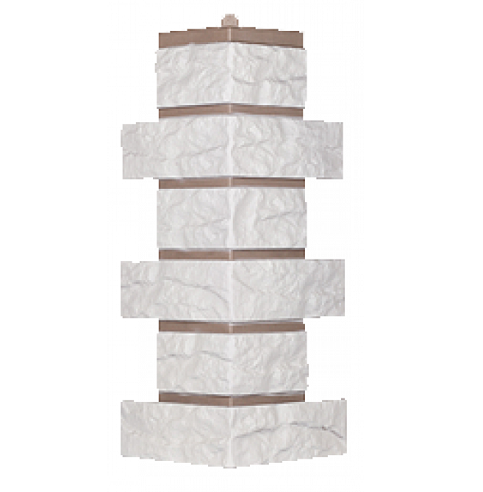 Угол T-Сайдинг-Кирпич Лондон Брик Белый купить в Новотроицке