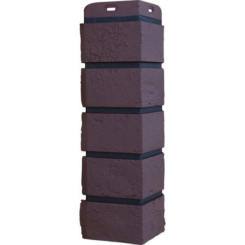 Угол Grand Line состаренный кирпич Элит каштан, ШОВ чёрный купить в Новотроицке