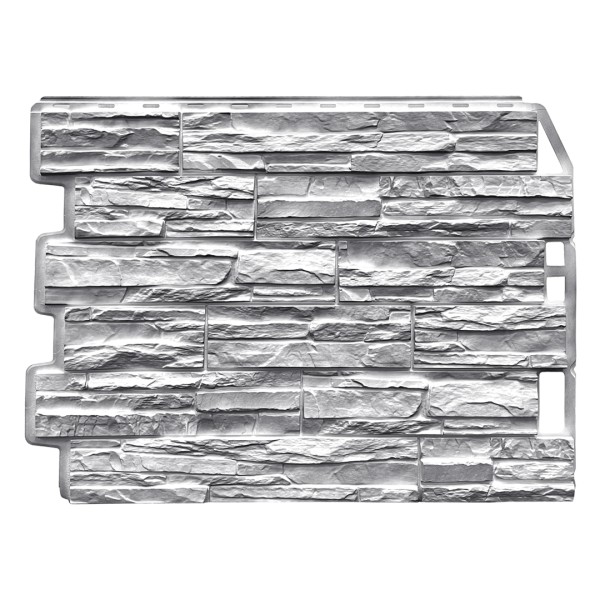 Фасадная панель FineBer, Скол - Светло-серый купить в Новотроицке