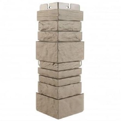 Угол наружный Альта-Профиль Скалистый камень ЭКО Бежевый