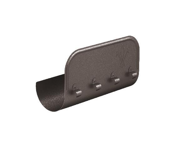 Водосток Aquasistem, Система 125x90 - Ограничитель перелива прямой RR 32 Тёмно-коричневый matt купить в Новотроицке