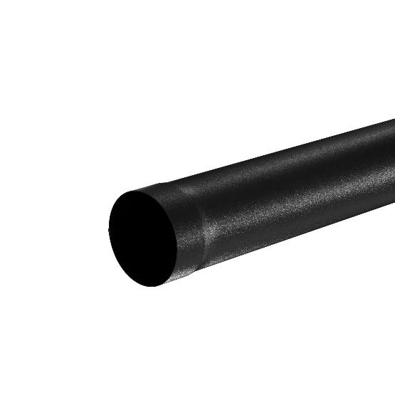 Водосток Aquasistem, система 125x90 - Труба водосточная 1.00м RAL 9005 Чёрный купить в Новотроицке