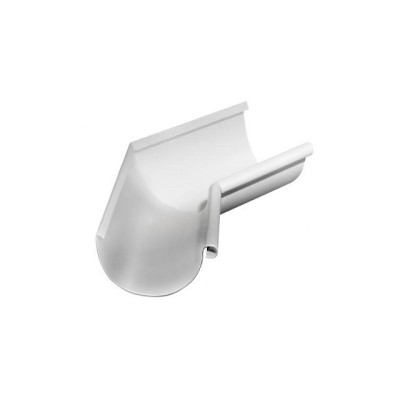 Водосток Grand Line 125x90 – Угол внутренний 135° RAL 9003