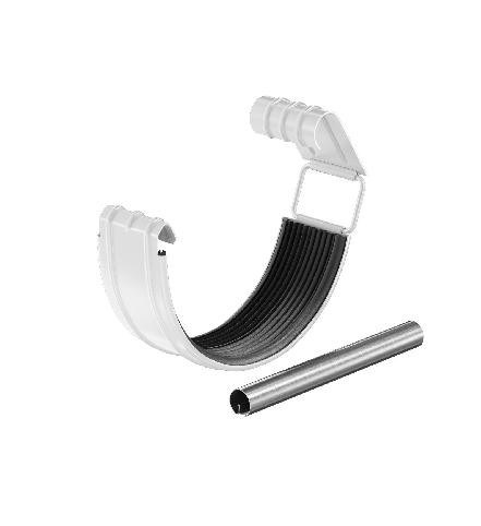 Водосток Aquasistem, система 125x90 - Соединитель желоба с резиновым уплотнителем RAL 9003 Белый купить в Новотроицке