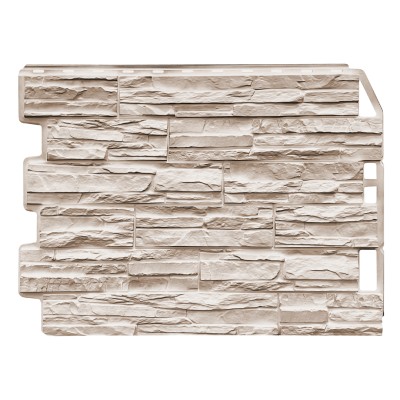 Фасадная панель FineBer, Скол -  Светло бежевый