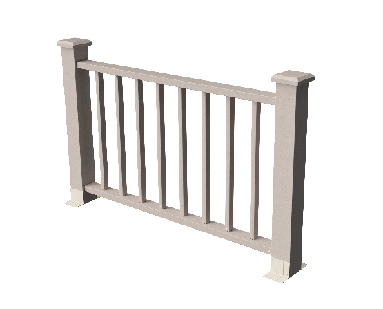 Ограждения декоративное ДПК GRINDERDECO Альма 1500 со скрытым крепежом выбеленый дуб купить в Новотроицке