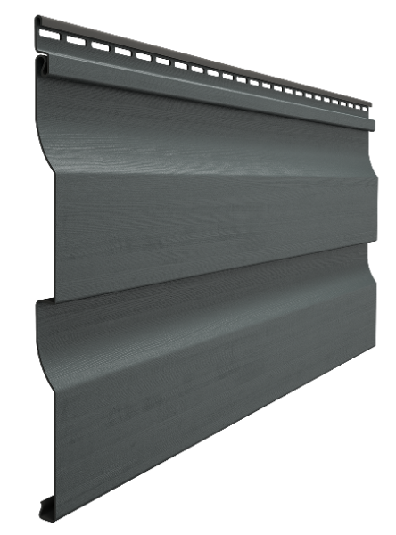 Виниловый сайдинг docke (дёке) - профиль D4,5D, графит купить в Новотроицке