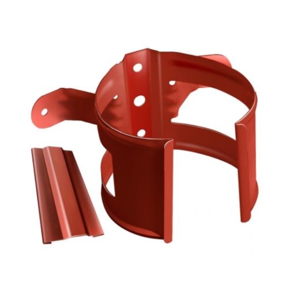 Водосток Grand Line 125x90 – Хомут трубы (на дерево) RAL 8004 купить в Новотроицке