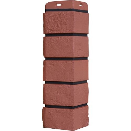 Угол Grand Line состаренный кирпич Элит корица (махагон), ШОВ черный купить в Новотроицке