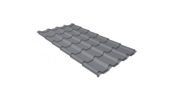 Металлочерепица камея 0,5 Satin RAL 7004 сигнальный серый купить в Новотроицке