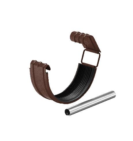 Водосток Aquasistem, Система 125x90 - Соединитель желоба с резиновым уплотнителем RAL 8017 Коричневый matt купить в Новотроицке