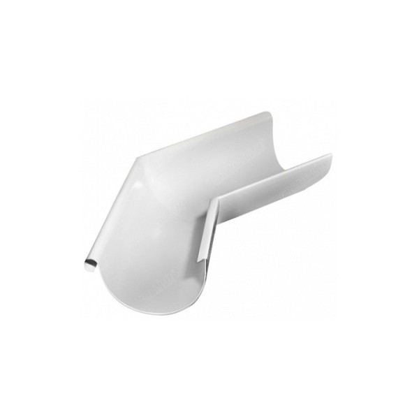 Водосток Grand Line 125x90 – Угол наружный 135° RAL 9003 купить в Новотроицке