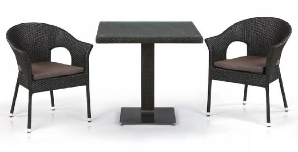 Комплект плетеной мебели AFINA из иск. ротанга T605SWT/Y79A-W53 Brown 2Pcs купить в Новотроицке