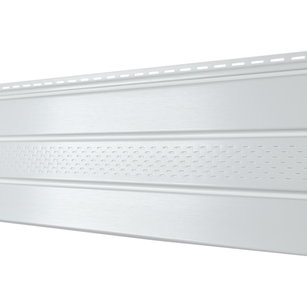 Софит Ю-Пласт PRO Классический перфорация по центру, белый купить в Новотроицке