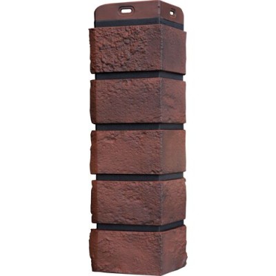 Угол Grand Line состаренный кирпич Элит кофе (жжёный), ШОВ черный