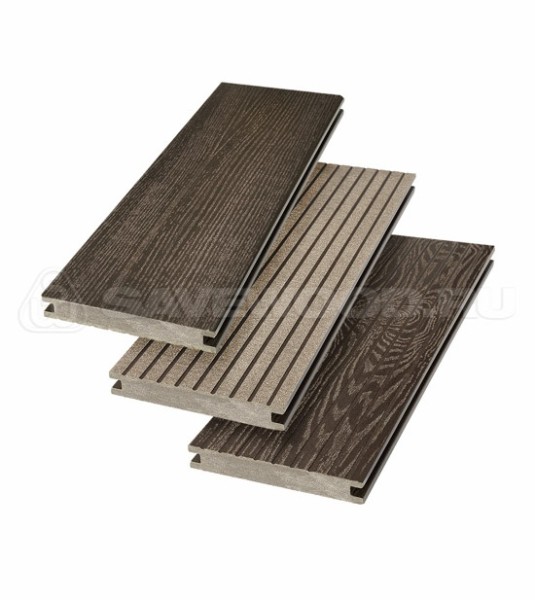 Террасная доска SW Fraxinus (R) полнотелая «SaveWood» Темно-коричневый купить в Новотроицке