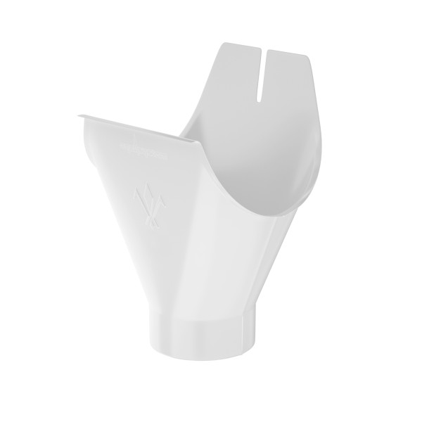 Водосток Aquasistem, система 125x90 - Воронка желоба RR 20 Белый купить в Новотроицке