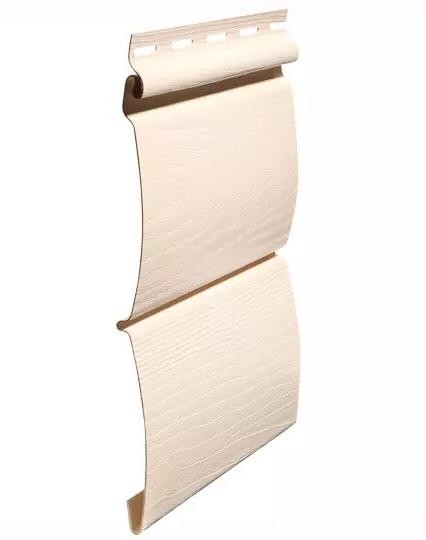 Виниловый сайдинг fineber (файнбер) - серия blockhouse (блокхаус) "бревно", слоновая кость купить в Новотроицке