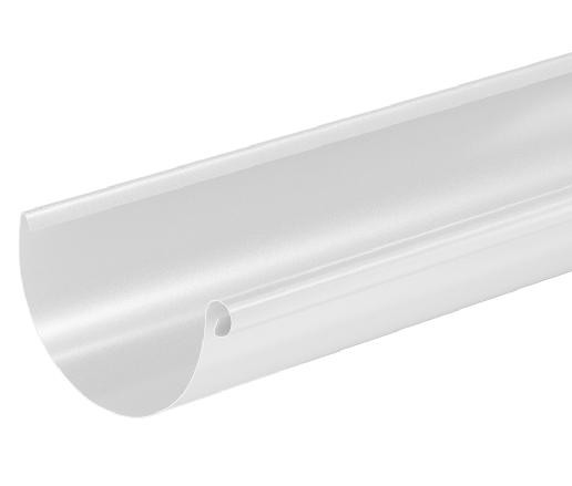Водосток Aquasistem, система 125x90 - Водосточный желоб 3.00м RR 20 Белый купить в Новотроицке
