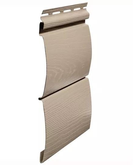 Виниловый сайдинг fineber (файнбер) - серия blockhouse (блокхаус) "бревно", сандал купить в Новотроицке