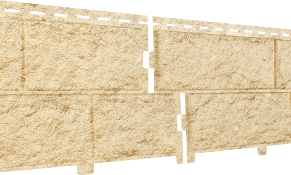 Фасадная панель Ю-Пласт Стоун-хаус камень золотистый (двойной замок) купить в Новотроицке