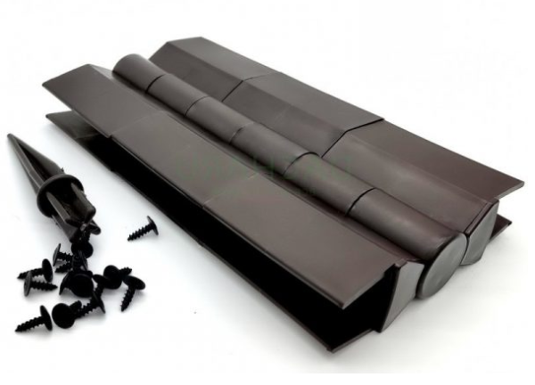 Угловой (стыковочный) шарнир для грядкок ДПК 225мм чёрный купить в Новотроицке