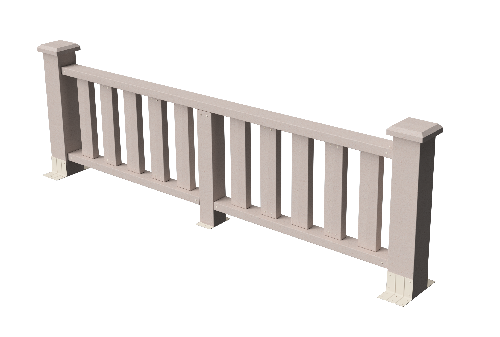 Ограждения декоративное ДПК GRINDERDECO Эрес выбеленый дуб купить в Новотроицке
