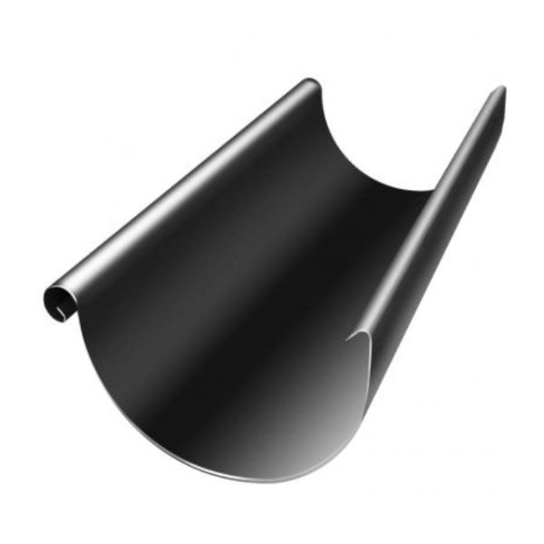 Водосток Grand Line 125x90 – Желоб 3м RAL 9005 купить в Новотроицке