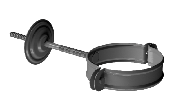 Хомут трубы D90 Döcke STAL PREMIUM Графит, (RAL 7024) купить в Новотроицке