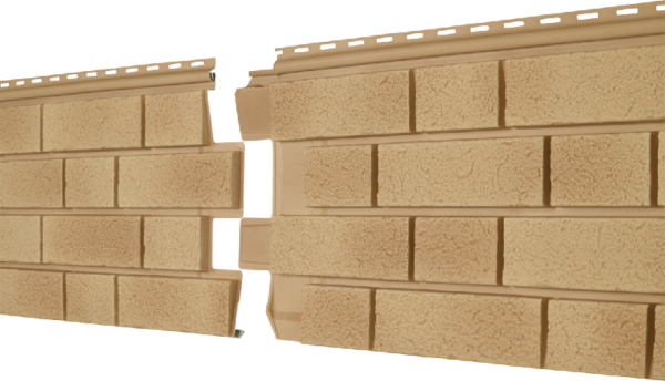 Фасадная панель Ю-пласт Стоун Хаус S-Lock Клинкер Балтик светлая медь купить в Новотроицке