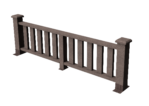 Ограждения декоративное ДПК GRINDERDECO Эрес венге купить в Новотроицке