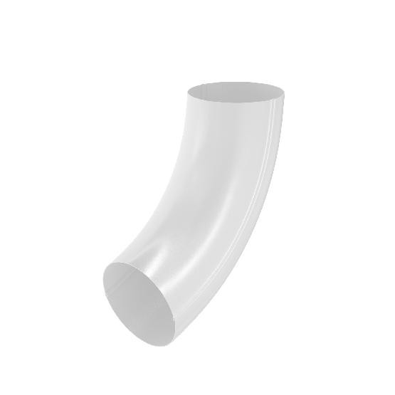 Водосток Aquasistem, система 125x90 - Колено трубы RR 20 Белый купить в Новотроицке