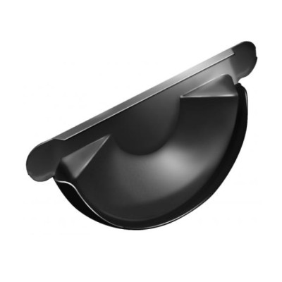 Водосток Grand Line 125x90 – Заглушка желоба RAL 9005