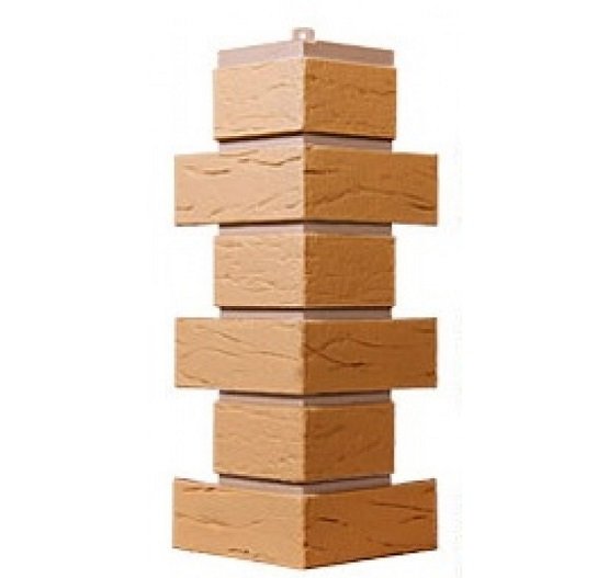 Угол T-Сайдинг-Кирпич Саман Бежевый купить в Новотроицке