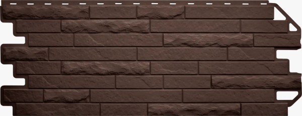 Фасадная панель Цокольный сайдинг Альта-профиль Кирпич-Антик ЭКО Коричневый купить в Новотроицке