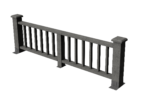 Ограждения декоративное ДПК GRINDERDECO Троя серый базальт купить в Новотроицке