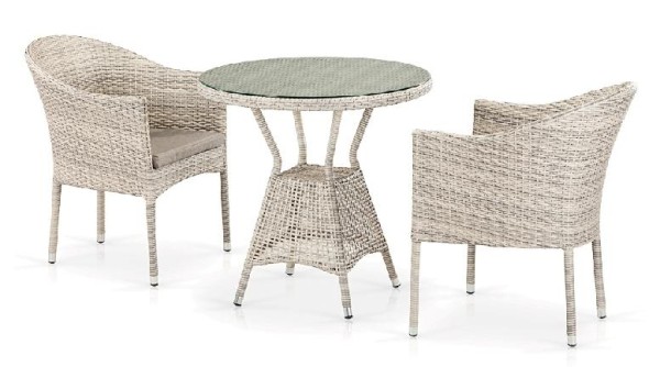 Комплект плетеной мебели AFINA из иск. ротанга T705ANT/Y350-W85 Latte 2Pcs купить в Новотроицке
