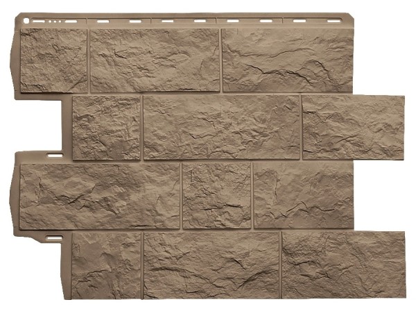 Фасадная панель Альта-Профиль Туф ЭКО Бежевый купить в Новотроицке