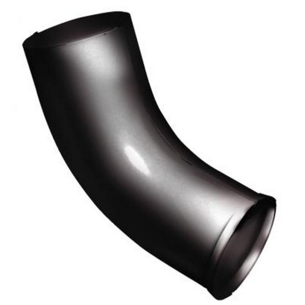 Водосток Grand Line 125x90 – Колено сливное RAL 9005 купить в Новотроицке