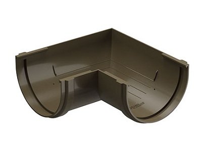 Угол желоба 90˚ Docke Premium ПВХ - Каштан купить в Новотроицке