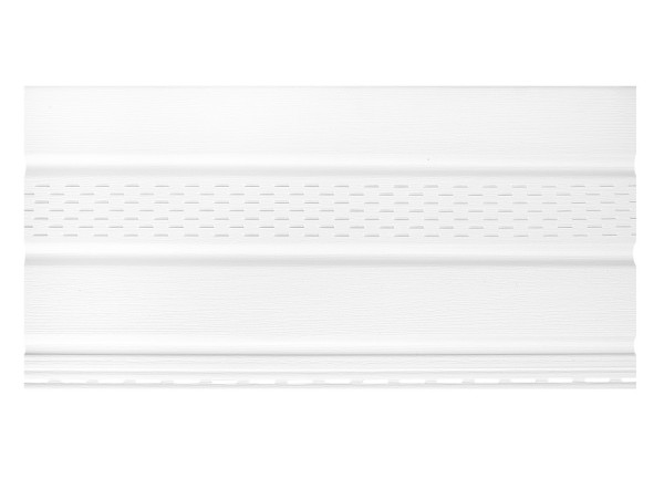 Софит к сайдингу ПЕРФОРАЦИЯ ПО ЦЕНТРУ TECOS БЕЛЫЙ купить в Новотроицке