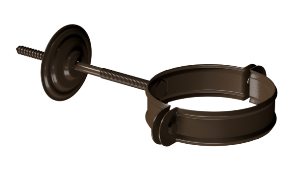 Хомут трубы D90 Döcke STAL PREMIUM Каштан, (RAL 8017) купить в Новотроицке