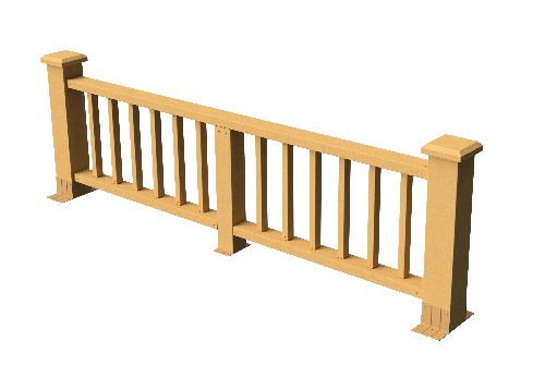 Ограждения декоративное ДПК GRINDERDECO Троя песчаник купить в Новотроицке