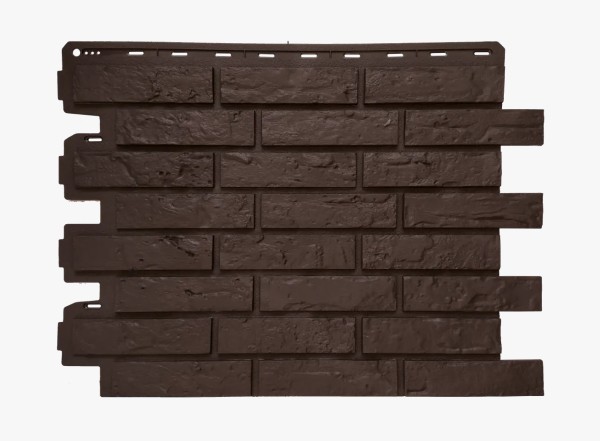 Фасадная панель Альта-Профиль Кирпич Рижский ЭКО Коричневый купить в Новотроицке