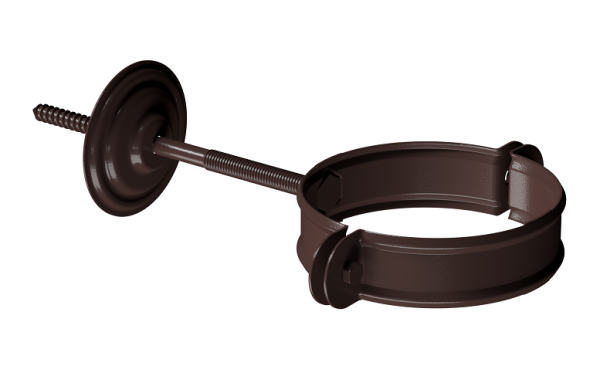 Хомут трубы D90 Döcke STAL PREMIUM Шоколад, (RAL 8019) купить в Новотроицке