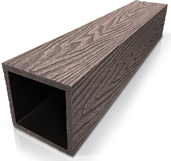 Столб ДПК 3D GardenParkett фактура дерева Венге купить в Новотроицке