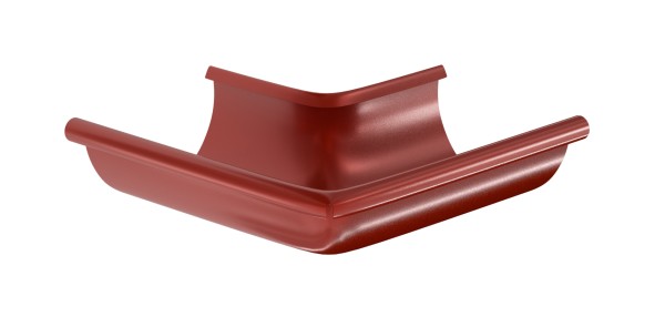 Водосток Aquasistem, система 150x100 - Угол желоба, наружный 90° RR 29 Бургундский купить в Новотроицке