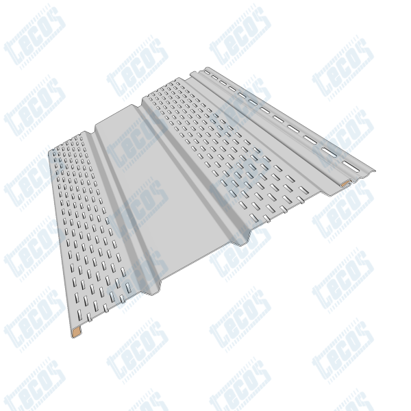 Софит к сайдингу ПЕРФОРАЦИЯ ПО БОКАМ TECOS БЕЛЫЙ купить в Новотроицке