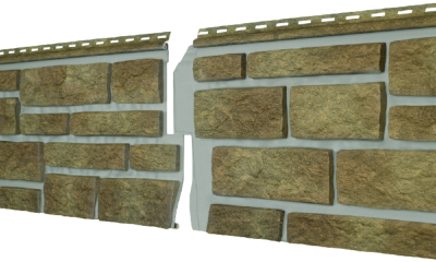 Фасадная панель Ю-пласт Стоун Хаус S-Lock Таганай вулканический