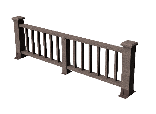 Ограждения декоративное ДПК GRINDERDECO Троя венге купить в Новотроицке